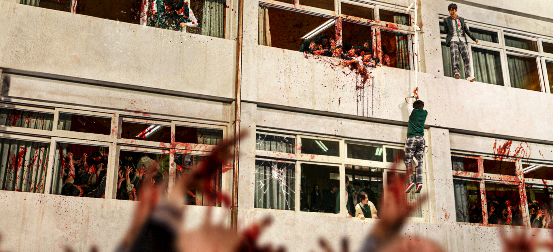 Imagem promocional oficial de All of Us Are Dead na Netflix
